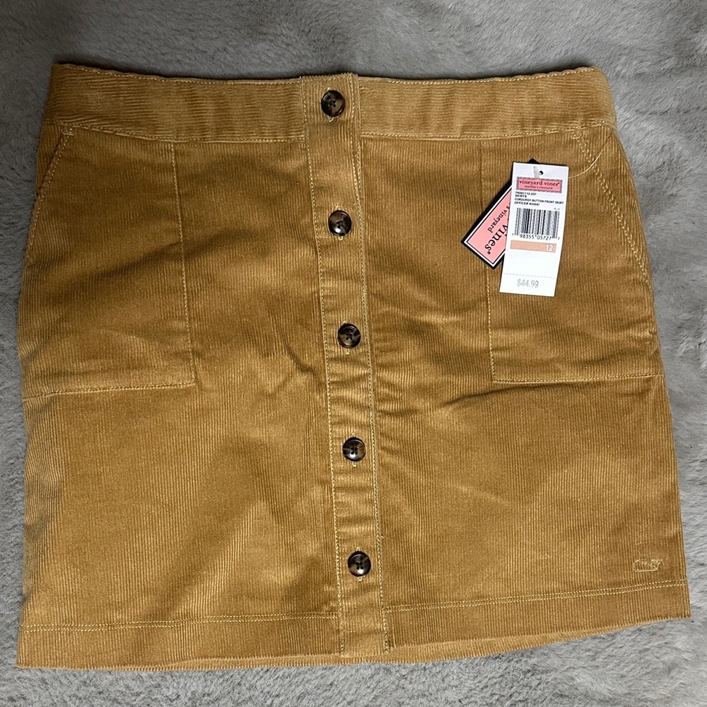 Vineyard Vines Tan Corduroy children’s Skirt